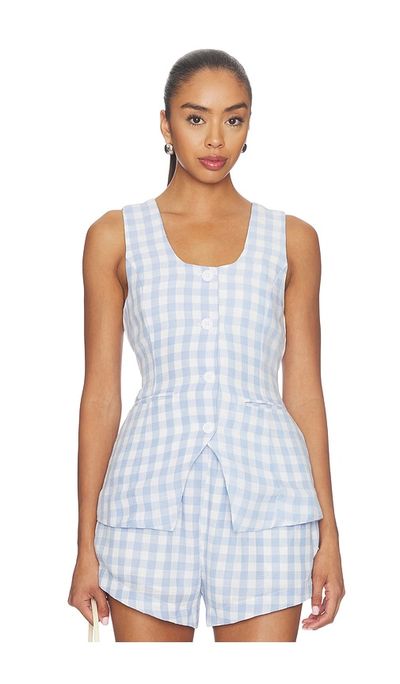BLANKNYC BLANKNYC Gingham Sleeveless Top