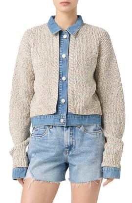BLANKNYC BLANKNYC Knit Trucker Jacket