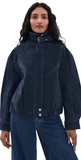 BLANKNYC BLANKNYC Midnight Drift Suede Jacket Navy