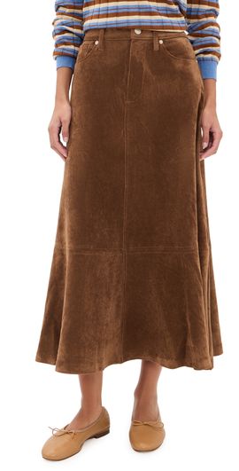 BLANKNYC BLANKNYC Morning Brew Faux Suede Skirt Morning Brew