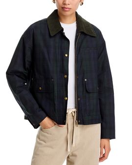 Blanknyc Blanknyc Plaid Cord Collar Barn Jacket