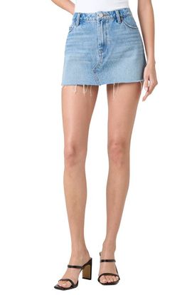 BLANKNYC BLANKNYC Raw Hem Denim Miniskirt