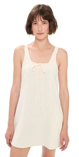 BLANKNYC BLANKNYC Shift Mini Dress Chalk Mark (Cream)