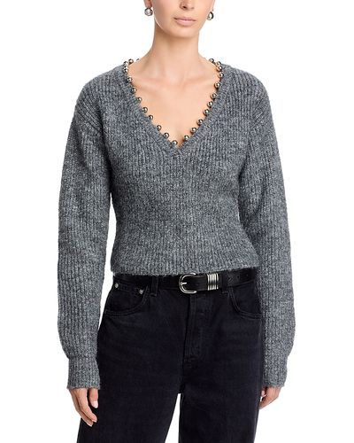 Blanknyc Blanknyc Silver Lining Metallic Trim Sweater