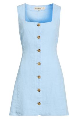 BLANKNYC BLANKNYC Sleeveless Square Neck Linen Dress