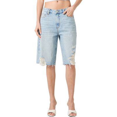 BLANKNYC BLANKNYC The Leonard Distressed Cutoff Denim Bermuda Shorts