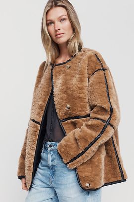 BLANKNYC City Lights Faux Sherpa Fleece Jacket