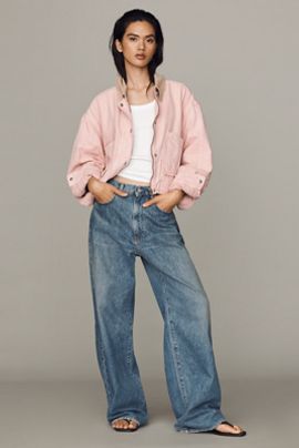 BLANKNYC Cotton Crop Bomber Jacket