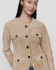BLANKNYC Crew Neck Suede Jacket - 1