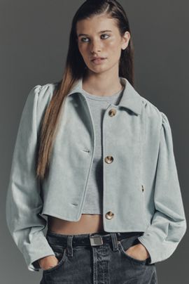 BLANKNYC Crop Buttondown Jacket