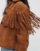 BLANKNYC Smoked Paprika Suede Fringed Jacket - 2
