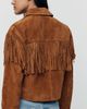 BLANKNYC Smoked Paprika Suede Fringed Jacket - 5