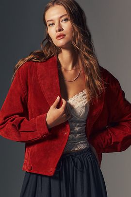 BLANKNYC Suede Collared Jacket