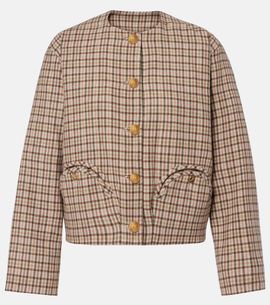 Blaze Milano BlazÃ© Milano Altai checked wool and cashmere jacket