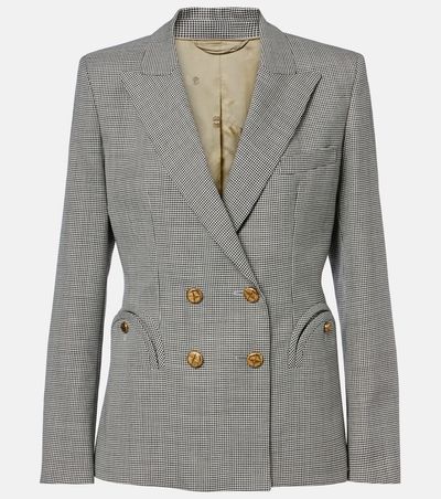 Blaze Milano Blazé Milano Charmer houndstooth virgin wool blazer