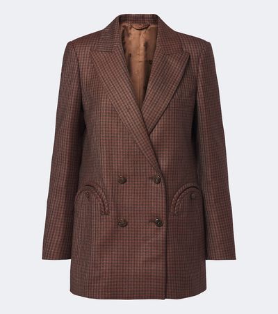 Blaze Milano Blazé Milano Everyday checked virgin wool blazer