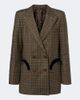 Blaze Milano Blazé Milano Everyday checked wool and cashmere blazer - 1