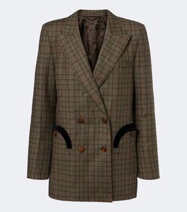 Blaze Milano Blazé Milano Everyday checked wool and cashmere blazer