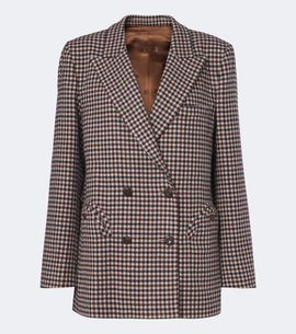 Blaze Milano Blazé Milano Everynight checked wool and cashmere blazer