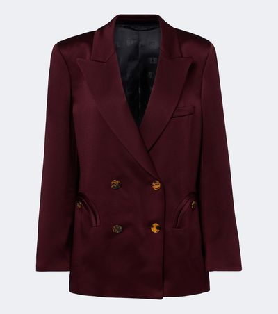 Blaze Milano Blazé Milano Everynight double-breasted satin blazer