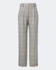Blaze Milano Blazé Milano Fox checked wool, silk, and cashmere straight pants - 1