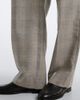 Blaze Milano Blazé Milano Fox checked wool, silk, and cashmere straight pants - 4