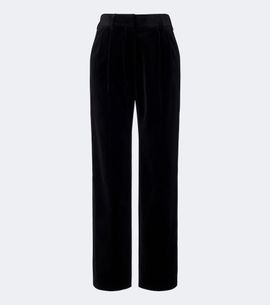 Blaze Milano Blazé Milano Fox pleated cotton velvet straight pants