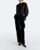 Blaze Milano Blazé Milano Fox pleated cotton velvet straight pants - 2