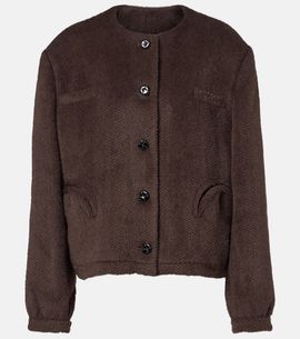 Blaze Milano Blazé Milano Gliss chevron alpaca and wool jacket