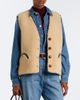 Blaze Milano Blazé Milano Gliss leather-trimmed shearling vest - 2