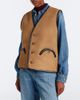 Blaze Milano Blazé Milano Gliss leather-trimmed shearling vest - 6