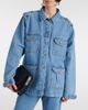 Blaze Milano Blazé Milano Sahariana oversized denim jacket - 7