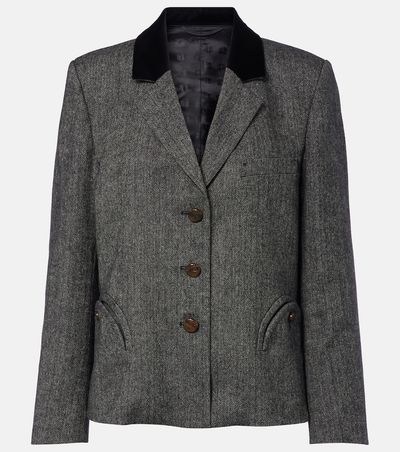 Blaze Milano Blazé Milano Shelley wool-blend tweed blazer