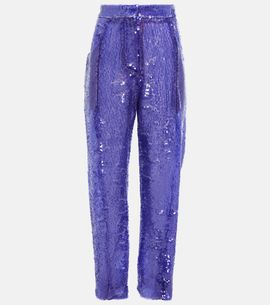 Blaze Milano Blazé Milano Sorraia sequined wide-leg pants