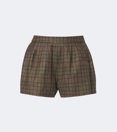 Blaze Milano Blazé Milano Tinker checked wool and cashmere shorts