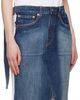 Bless Bless White & Indigo Pocketlegdress Midi Dress - 2