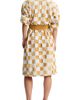 BLKSWN BLKSWN Checkerboard Gold White Bath Robe - 3