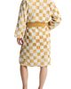 BLKSWN BLKSWN Checkerboard Gold White Bath Robe - 5