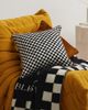 BLKSWN BLKSWN Checkerboard Silk Decorative Cushion - 4