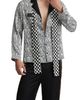 BLKSWN BLKSWN Feathers Black and White Unisex Long Pajama Set - 5