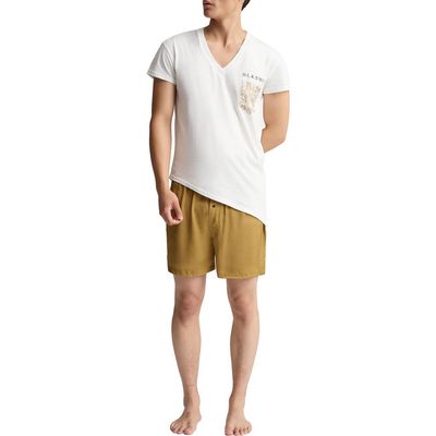 BLKSWN BLKSWN Feathers Bronze Unisex Short Pajamas Set 