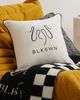 BLKSWN BLKSWN SWN Logo Velvet Decorative Cushion - 4