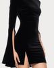 Blondie Nites Blondie Nites Bell Sleeve Velvet Minidress - 4