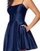 Blondie Nites Blondie Nites Corset Back Satin Cocktail Minidress - 4