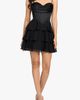 Blondie Nites Blondie Nites Corset Bodice Tiered Cocktail Minidress - 1