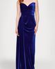 Blondie Nites Blondie Nites Drape Strapless Velvet Gown - 1