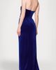 Blondie Nites Blondie Nites Drape Strapless Velvet Gown - 2