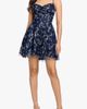 Blondie Nites Blondie Nites Glitter Lace Back Minidress - 1
