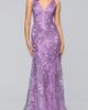 Blondie Nites Blondie Nites Glitter Sleeveless Mermaid Gown - 1