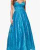 Blondie Nites Blondie Nites Gllitter Dot & Leaf Ballgown - 1